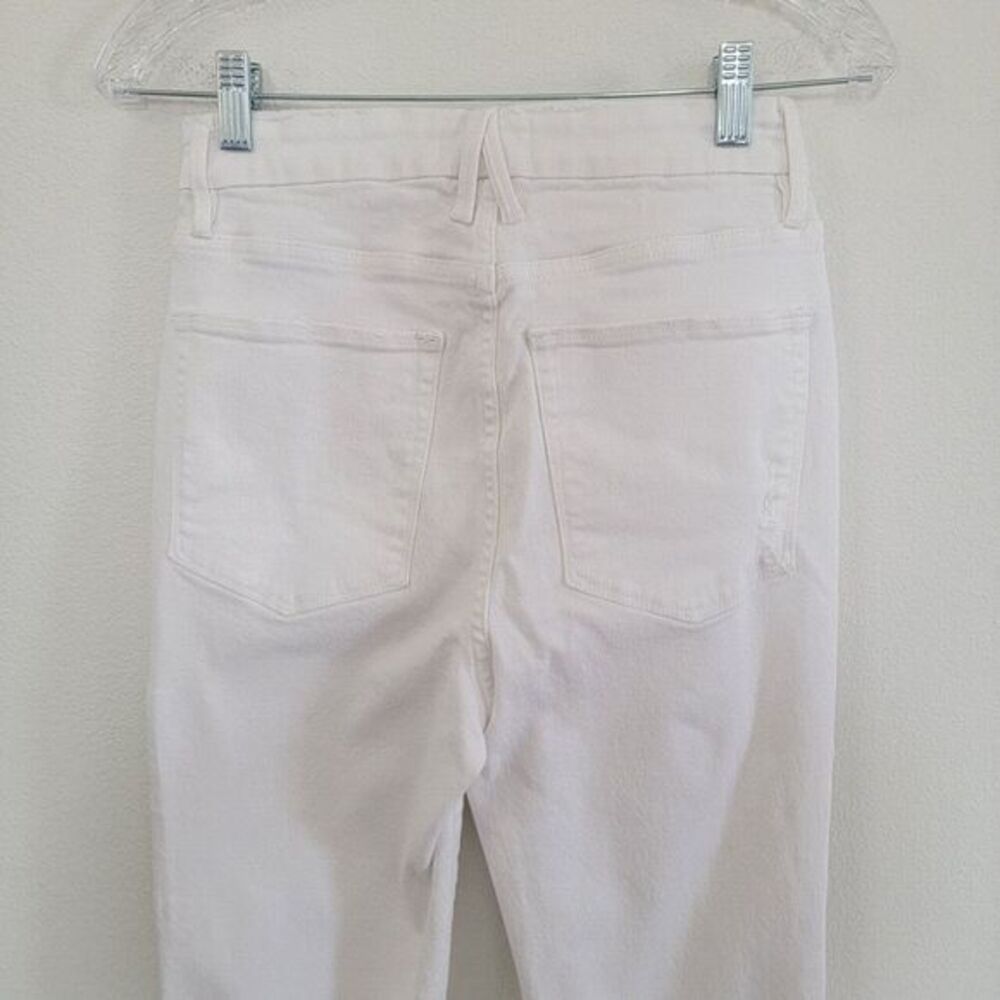 Good‎ American Good Boy Buttonfly Ripped Distressed Slit Jeans Sz 4 | 27 White - Picture 11 of 16